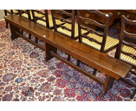A long school bench
