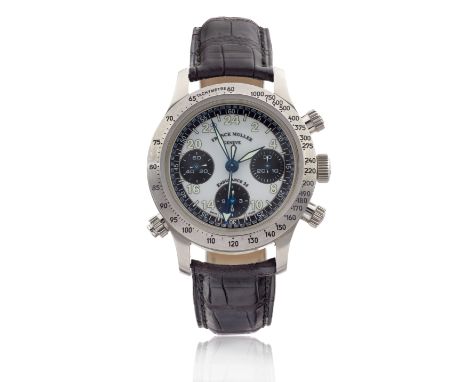 Frank Muller. A stainless steel automatic chronograph wristwatch with split seconds Endurance 24, Numbered 164/250, Circa 199