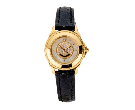 Corum. A small sized 18ct gold and mother-of-pearl quartz calendar wristwatch  Reference 39.311.56, MO84, Case Number 586933,
