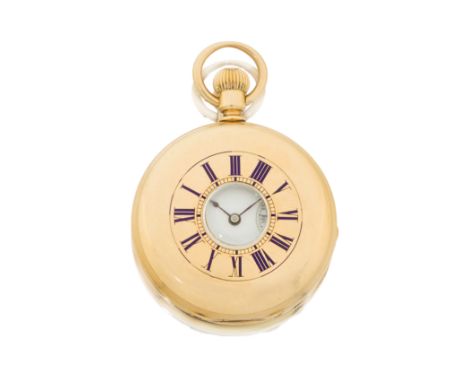 Patek Philippe. An 18ct gold keyless wind half hunter pocket watch  Reference 2072516, Movement number 42994, Case Number 429