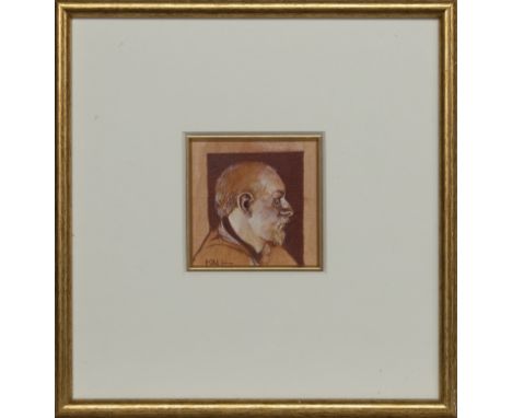 * ALAN KING PAI (SCOTTISH 1946 - 2013), STUDY FOR SELF PORTRAIT PAINTER FROM PAISLEY oil on canvas board, signed, titled and 