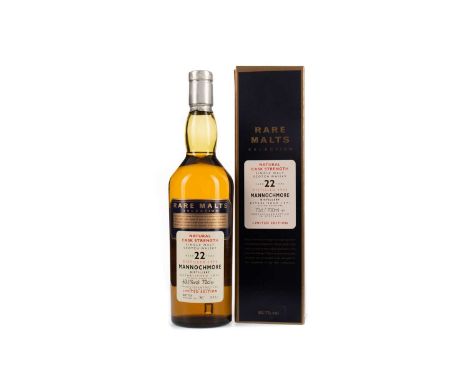 MANNOCHMORE 1974 RARE MALTS AGED 22 YEARSSingle Malt Scotch WhiskyBottled September 1997, bottle no. 3482. 70cl, 60.1% volume