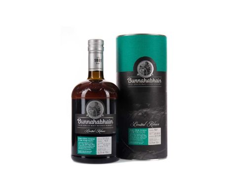 BUNNAHABHAIN 2007 PORT PIPE FINISHSingle Malt Scotch WhiskyDistilled 27 August 2007, finished in Port pipes, bottled 17 Janua