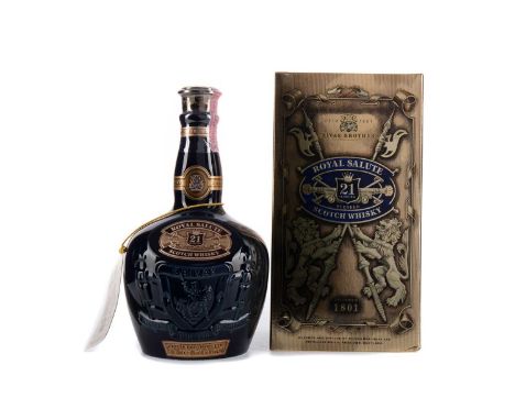 CHIVAS REGAL ROYAL SALUTE 21 YEARS OLD - SAPPHIRE DECANTERBlended Scotch Whisky70cl, 40% volume, in carton.