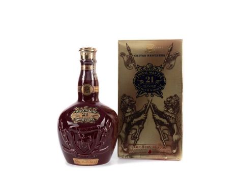 CHIVAS REGAL ROYAL SALUTE AGED 21 YEARS RUBY DECANTERBlended Scotch Whisky70cl, 40% volume, in carton.