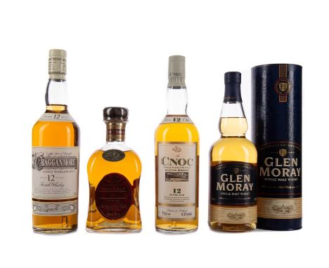 CRAGGANMORE AGED 12 YEARSSingle Malt Scotch Whisky70cl, 40% volume.CARDHU AGED 12 YEARSSingle Malt Scotch Whisky70cl, 40% vol