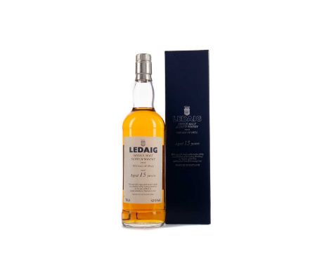 LEDAIG AGED 15 YEARSSingle Malt Scotch Whisky70cl, 43% volume, in carton.