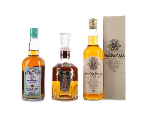 KING OF SCOTS RARE EXTRA OLDBlended Scotch Whisky700ml, 43% volume. MACNAMARABlended Scotch Whisky70cl, 40% volume, in carton