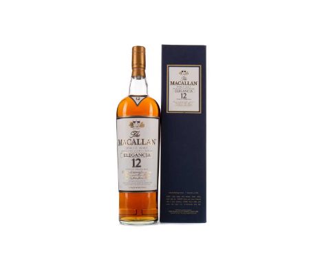 MACALLAN ELEGANCIA 12 YEARS OLD - ONE LITRESingle Malt Scotch WhiskyMatured in fino and oloroso sherry casks. One litre, 40% 