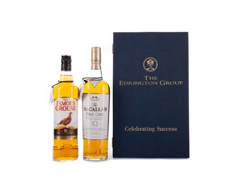 MACALLAN FINE OAK 10 YEARS OLDSingle Malt Scotch WhiskyMatured in sherry and bourbon casks. 700ml, 40% volume.FAMOUS GROUSEBl