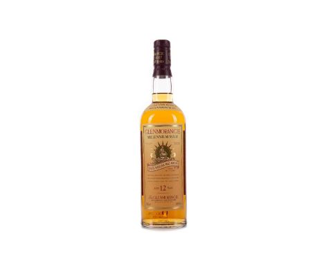 GLENMORANGIE MILLENNIUM MALT AGED 12 YEARSSingle Malt Scotch WhiskyMatuerd in first fill casks. 70cl, 40% volume.