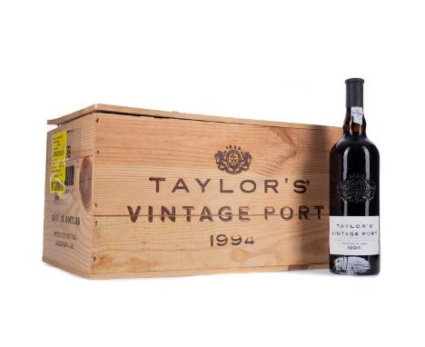TAYLOR'S 1994 VINTAGE PORT (12)Oporto, Portugal.Bottled 1996. 75cl, 20.5% volume, in original wooden case.