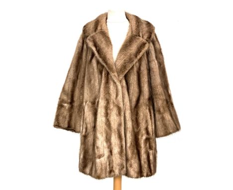 A vintage faux fur coat 