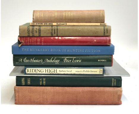 BOOKS, FOXHUNTING. A selection to include: LORD WILLOUGHBY DE BROKE, 'The Sport of Our Ancestors', Constable 1st, 1921; OGILV