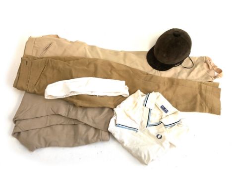 Two pairs of Harry Hal for Hatchers of Taunton women's jodhpurs; a pair of Lillie &amp; Skinner Oxford Street size 7 Bedford 