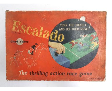 A Chad Valley Escalado horse racing game, boxed 