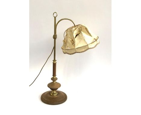 A vintage German Temde Leuchten adjustable table lamp, model 9, 70cmH 