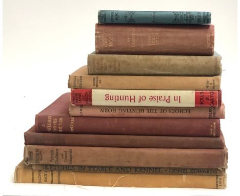 BOOKS, FOXHUNTING. To include: JAMES and STEPHENS (eds.), 'In Praise of Hunting' (Hollis 1960 1st) - VG with jacket; LYNCH, S