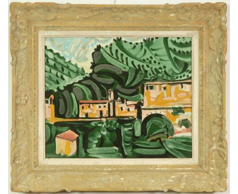 PABLO PICASSO, Vauvenargues, France, original lithograph printed by Mourlot, 38cm x 45cm, French Montparnasse frame. (Subject
