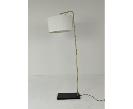 FLOOR LAMP, on marble base, 165cm H. 