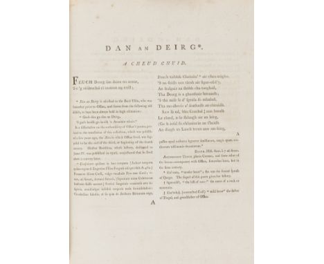 NO RESERVE Gaelic.- Smith  (John) Galic antiquities: Consisting of a history of the druids, particularly of those of caledoni