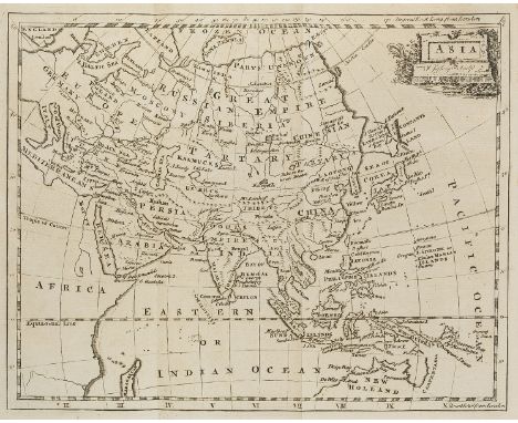 Campbell (John) Lives of the Admirals, and other eminent British Seamen, 4 vol., 6 engraved folding maps, 6 engraved portrait