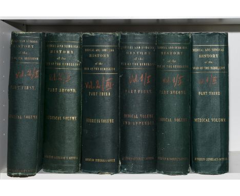 American Civil War.- Barnes (Surgeon General Joseph K.) The Medical and Surgical History of the War of the Rebellion, 6 vol.,