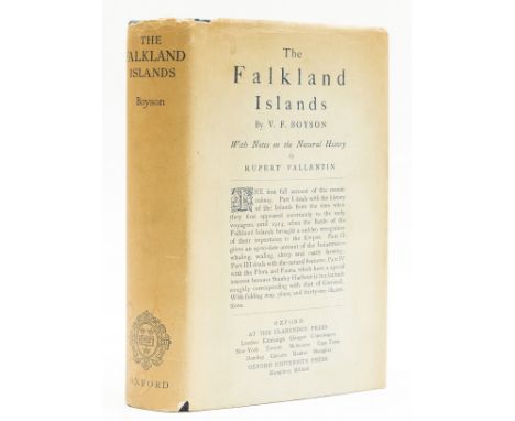 Atlantic.- Boyson (V. F) The Falkland Islands, first edition, frontispiece and 35 plates, folding map at rear, bookplate to p