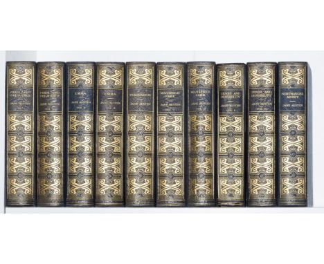 Austen (Jane) The Novels, 10 vol., introduction and notes by R. Brimley Johnson, colour plates, occasional light spotting, so