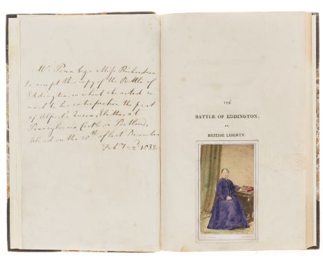 Pennsylvania.- Dorset.- Penn (John) The Battle of Eddington; or British Liberty. A tragedy., second edition, presentation cop
