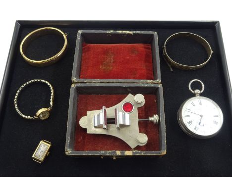 Victorian silver open face key wound lever full plate pocket watch by Dent, 61 Strand, London, No. 30057, balance cock with d