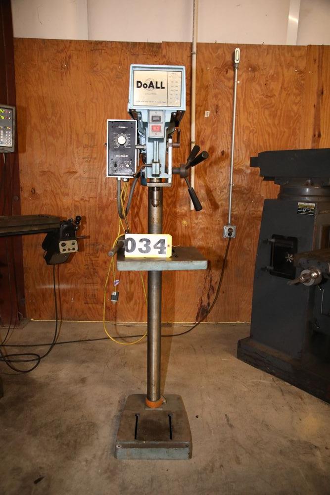 Doall Model 15 Vertical Drill Press 250-5000 Rpm Step Pulley Single 