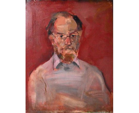 NEIL WILLIS (1932-2011); oil on canvas, self portrait, unsigned, 81 x 66cm, mounted but unframed. (D) CONDITION REPORT: This 