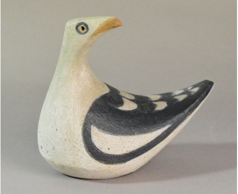 ROSEMARY WREN (1922-2013) for Oxshott Pottery; a stoneware seagull, incised signature and impressed wren mark, height 24cm.  