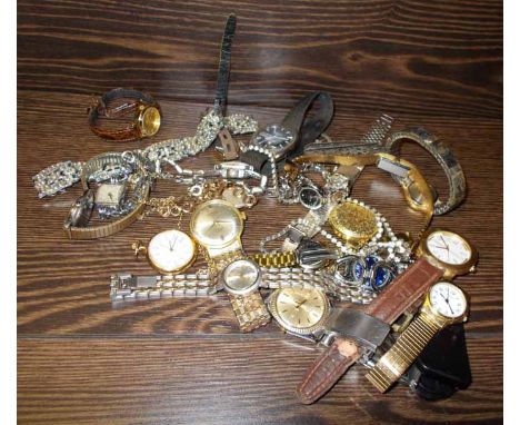 LOT OF VARIOUS WRIST WATCHES
including Timex, Seconda and Rotary examples, condition varying throughout lot, viewing is advis