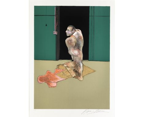 Francis Bacon, 1909 Dublin – 1992 MadridSTUDY FOR PORTRAIT OF JOHN EDWARDS Farblithografie. Darstellung: 67 x 50 cm. Rechts u