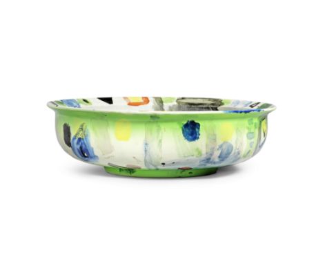 Gillian Ayres C.B.E., R.A. (British, 1930-2018)Bowl, 1989 Ceramic, polychrome decoration and monogrammed to the inner bowl40 
