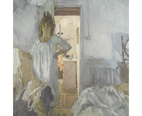 Bernard Dunstan R.A., R.W.A., N.E.A.C., H.P.S. (British, 1920-2017)Bathroom, Dark Morning signed with initials 'BD' (lower le