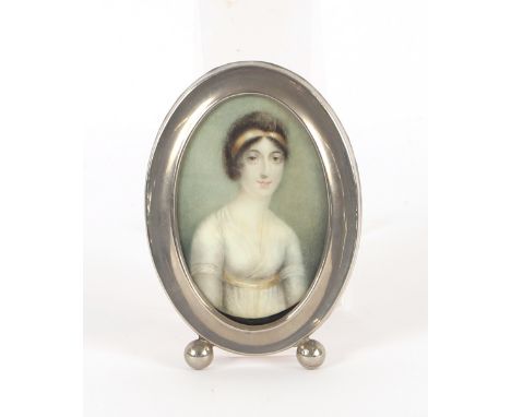 Miniature portrait study of Louisa Cornwallis (nee Gordon), wife of the Marquis of Cornwallis, Culford Hall, Suffolk, contain