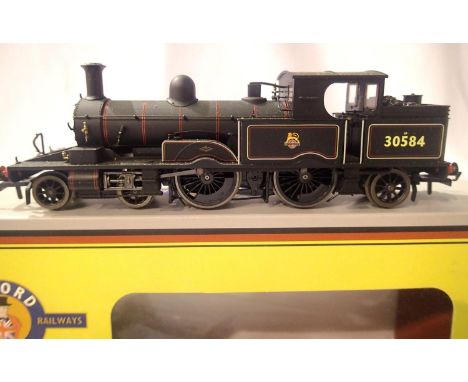 Oxford Rail OO scale Adams 4.4.2 tank, BR Black, 30584 Early Crest. Excellent condition, boxed. P&amp;P Group 1 (£14+VAT for 