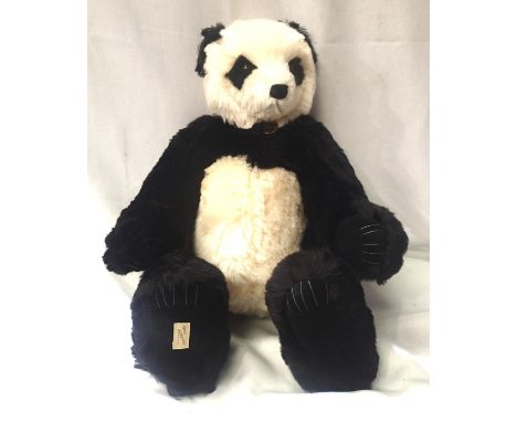 Deans Panda Bear Noodle with certificate; H: 54 cm. P&amp;P Group 1 (£14+VAT for the first lot and £1+VAT for subsequent lots