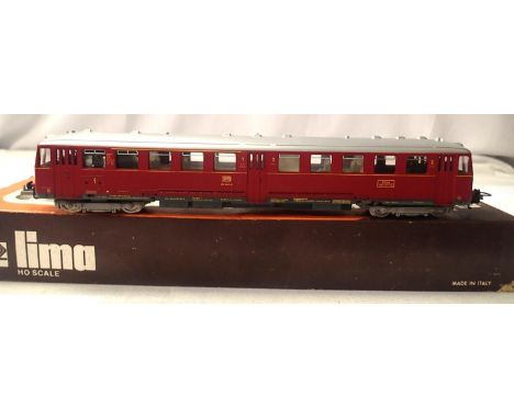 Lima HO class 515 590-8 Bo-Bo diesel rail car, DB Red. Very good condition, box is fair. P&amp;P Group 1 (£14+VAT for the fir