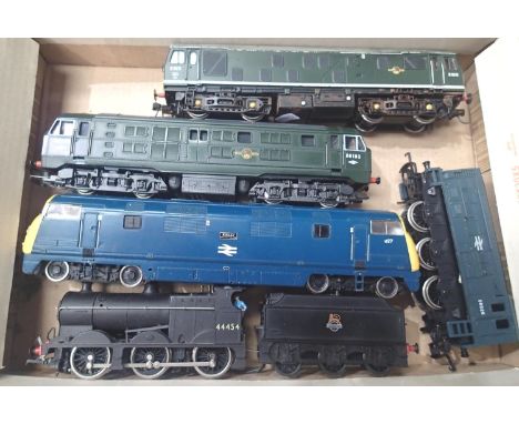 Five OO scale locomotives; Hornby, Airfix, Mainline etc. Mostly good condition, some require attention. P&amp;P Group 1 (£14+