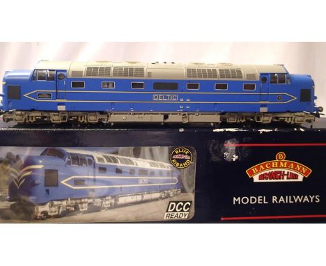 Bachmann 32250 Deltic, prototype blue. In very good to excellent condition, steps have been re-glued, box has wear. P&amp;P G