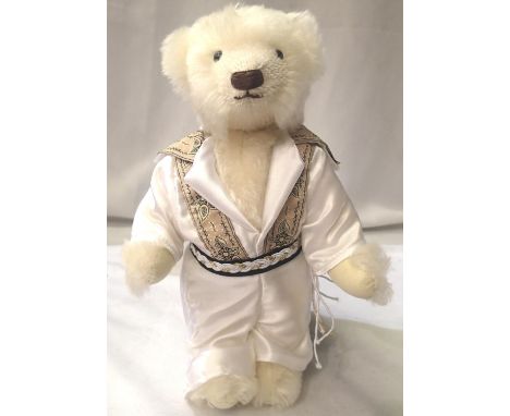 Deans bear Elvis with certificate, excellent condition, H: 28 cm. P&amp;P Group 1 (£14+VAT for the first lot and £1+VAT for s