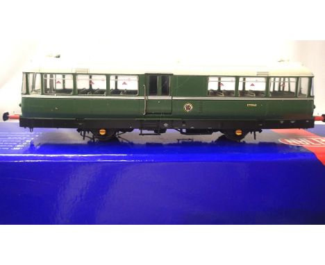 Heljan 8700 railbus, light green with speed whiskers (as preserved), DCC fitted 9960. Excellent condition, box with storage w