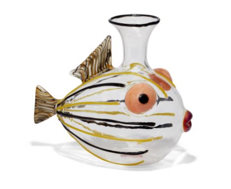 Massimo Lunardon (b.1964) 'Guppy' decanter, from an edition of 99, 2018  Blown glass  Manufacturer's label to base and inscri