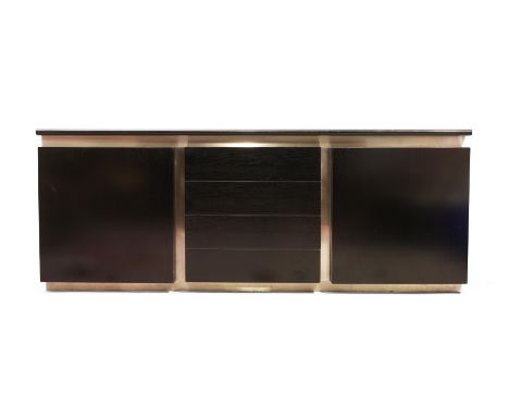 Giotto Stoppino (1926-2011) & Lodovico Acerbis (1939-2021) for Acerbis 'Parioli' sideboard, circa 1975  Black lacquered ash, 