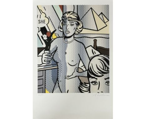 Roy LICHTENSTEIN (1923-1997), d'Après.  Women. Lithographie sur papier Vélin. Signé en bas à droite au crayon. Numéroté à la 