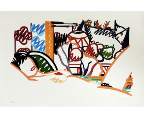 Tom WESSELMANN (1931-2004), d'Après.  Woman. Lithographie sur papier Vélin. Signé en bas à droite au crayon. Numéroté à la ma